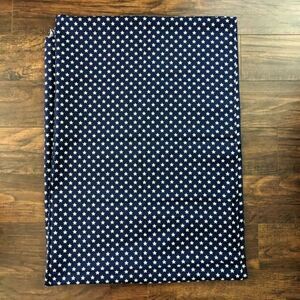 Large Piece of Navy Blue Star Print Cotton Fabric Purchased in 2002